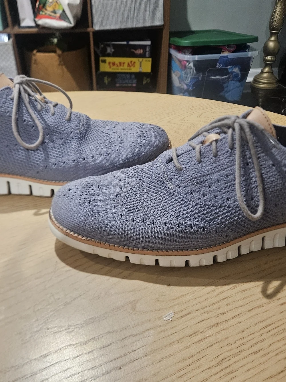Cole Haan Zerogrand Wingtip Stitchlite Oxfords (Ironstone Gray). Size 10